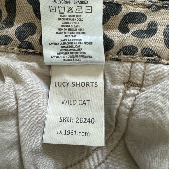 Girls DL1961 LUCY Shorts  cute animal print shorts size 12 - Picture 9 of 10